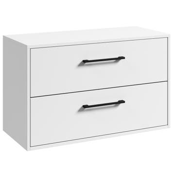 Wastafelkast Florence 80 x 46 cm – Hoogglans Wit, Verzenden, Nieuw