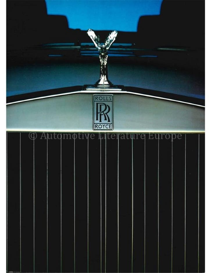 1985 ROLLS ROYCE PROGRAMMA BROCHURE ENGELS, Boeken, Auto's | Folders en Tijdschriften