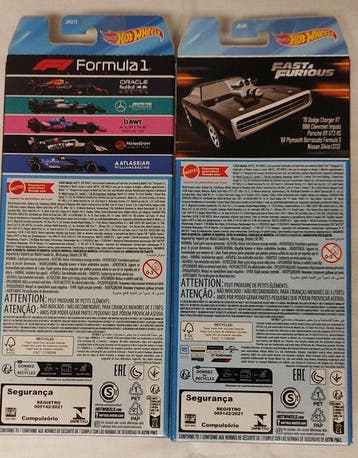 Hot Wheels 1:64 - Modelauto (10) - Conjunto Fast & Furious