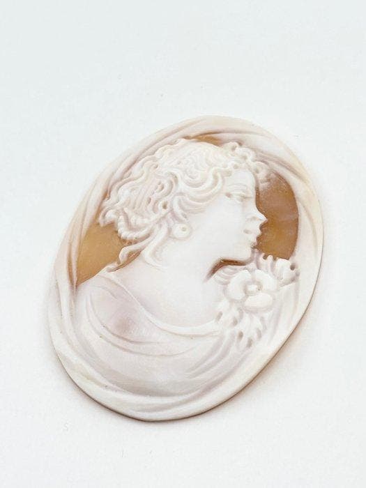 Cassis madagascariensis zonder reserveprijs - Cameo -, Bijoux, Sacs & Beauté, Bijoux anciens