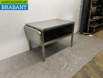Table de travail en inox avec plateau rabattable 124,5 x 80, Verzenden