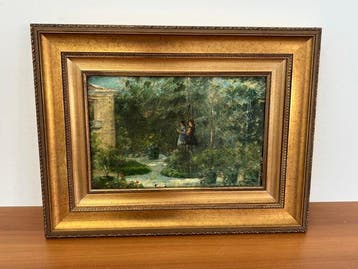 Orlando Grosso (1882-1968) - Amiche sul fiume