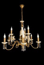 Ceramiche Capodimonte - Kroonluchter - IJzer, Kristal,