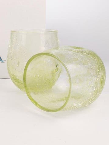 LAGUNA - Drinkservies (6) - gecrackt - Muranoglas - 6 GA