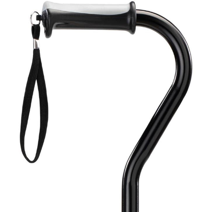 Wandelstok met offset handvat - Zwart, Diversen, Verpleegmiddelen, Ophalen of Verzenden