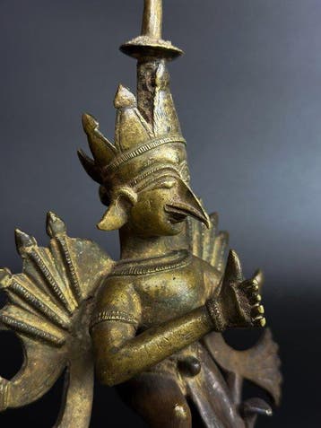 Garuda - Zuid-India - Brons - India - 17e eeuw – 18e eeuw, Antiquités & Art