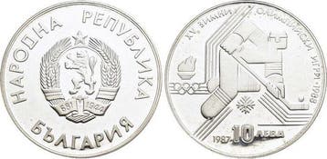 10 Leva 1987 Bulgarien Republik 1951, Verzenden, België