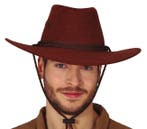 Bruine Cowboyhoed Extra Groot, Hobby en Vrije tijd, Feestartikelen, Verzenden, Nieuw