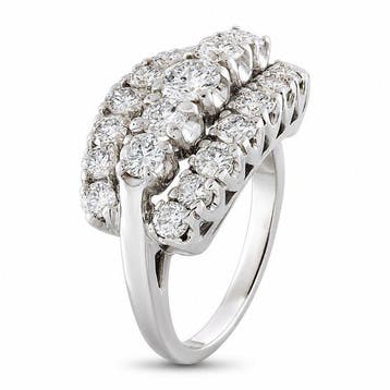 Bague - 14 carats Bague exclusive en or blanc 14 carats et, Nieuw