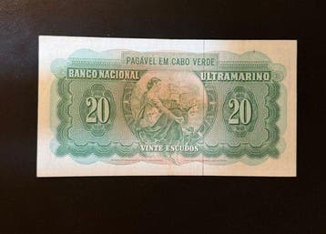 Cap-Vert. - 20 Escudos 1972 - Pick 52 (Sans prix de réserve)