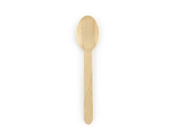Houten Lepels 16cm 100st, Verzenden, Nieuw