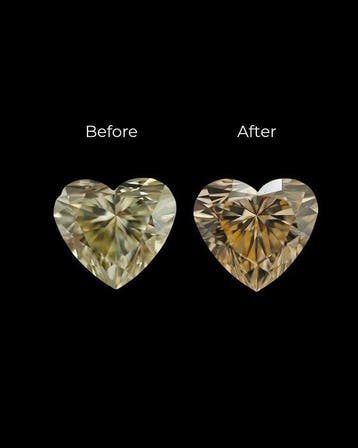 1 pcs Diamant (Natuurlijk gekleurd) - 1.03 ct - VS2 -
