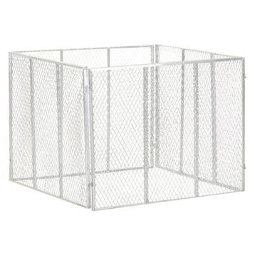 vidaXL Compostbak 100x100x77 cm gegalvaniseerd staal, Verzenden, Nieuw