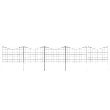 vidaXL Schuttingset hol gebogen 77,5x64 cm groen, Tuin en Terras, Verzenden, Nieuw