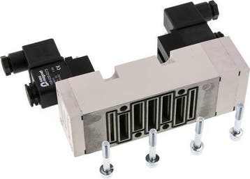 5/3 ISO 5599-2 Middenuitlaat Magneetventiel 230V AC, Verzenden