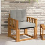 vidaXL Buitensofa Massief Acacia Hout Natuurlijk en Licht, Verzenden, Nieuw