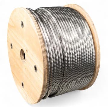 Staalkabel 8 mm 100 meter verzinkt op rol, Verzenden, Nieuw
