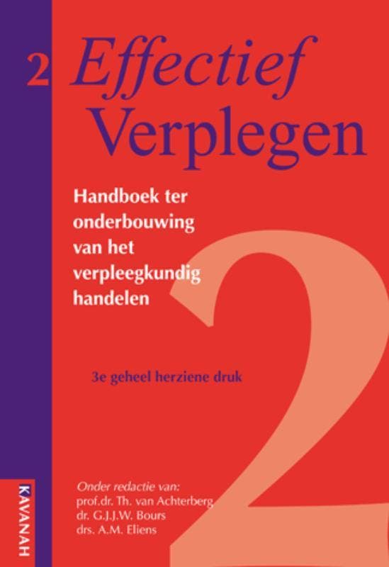 Effectief Verplegen / Handboek ter onderbouwing van het, Boeken, Wetenschap, Zo goed als nieuw, Verzenden