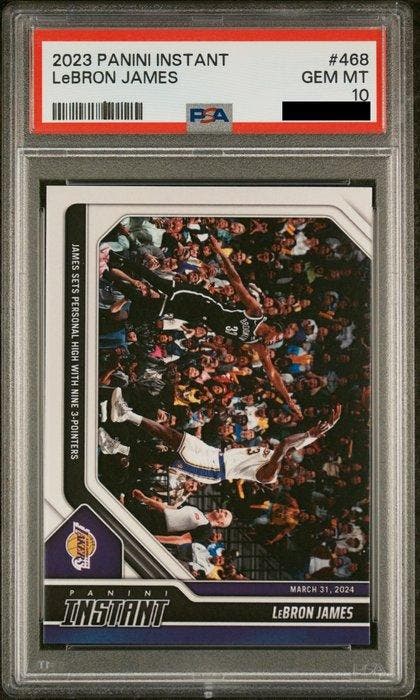 2023/24 Panini Instant *VERY LIMITED* LeBron James # 468 -, Collections, Autocollants