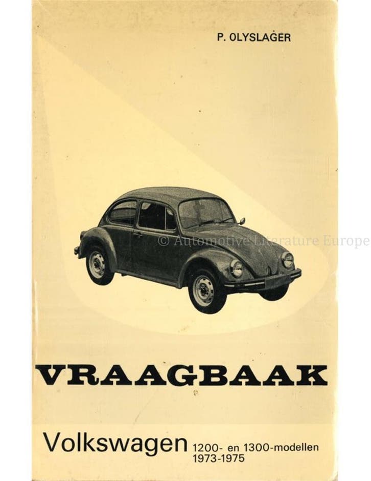 1973 - 1975 VOLKSWAGEN 1200 | 1300 VRAAGBAAK NEDERLANDS, Auto diversen, Handleidingen en Instructieboekjes