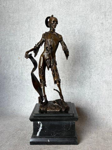Statue, “Memento Mori” 34 cm / 3.8 kg - 34 cm - Bronze,