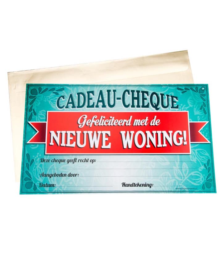 Cadeaubon Nieuwe Woning 34,5cm, Tickets & Billets, Réductions & Chèques cadeaux