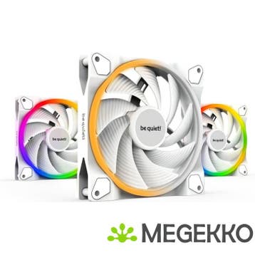 Be quiet! LIGHT WINGS White 140mm PWM high-speed Triple Pack, Verzenden, Nieuw