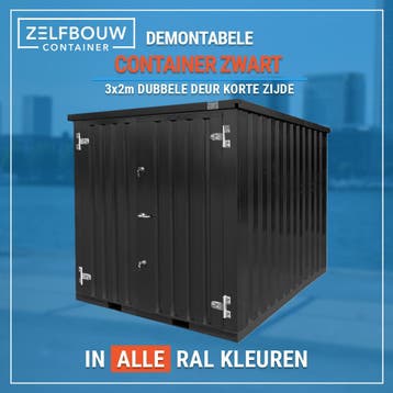 Demontabele container in kleur voor in de tuin | bel snel!, Doe-het-zelf en Bouw, Bouwketen en Schaftketen, Ophalen, Nieuw