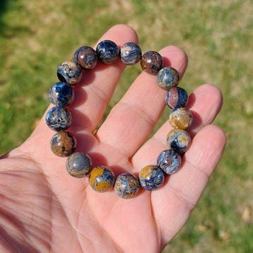 Bracelet en Pietersite bleue naturelle de Namibie. Haute, Verzamelen