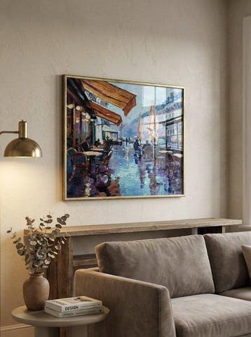 Néo Pablo - Reflections of Paris – 100% original Painting by
