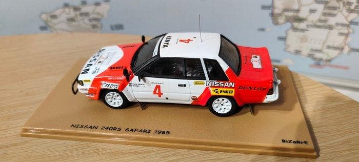 Bizarre 1:43 - Modelauto - Nissan 240RS Safari 1985, Hobby en Vrije tijd, Modelauto's | 1:5 tot 1:12