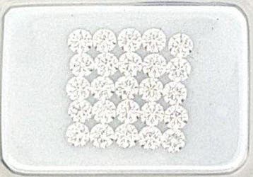25 pcs Diamant (Natuurlijk) - 1.06 ct - Rond - F, D, Bijoux, Sacs & Beauté, Pierres précieuses