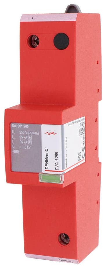 DEHN DVCI Combinatiestroomafleider type 1 en 2 1-polig 255V, Doe-het-zelf en Bouw, Verzenden, Nieuw