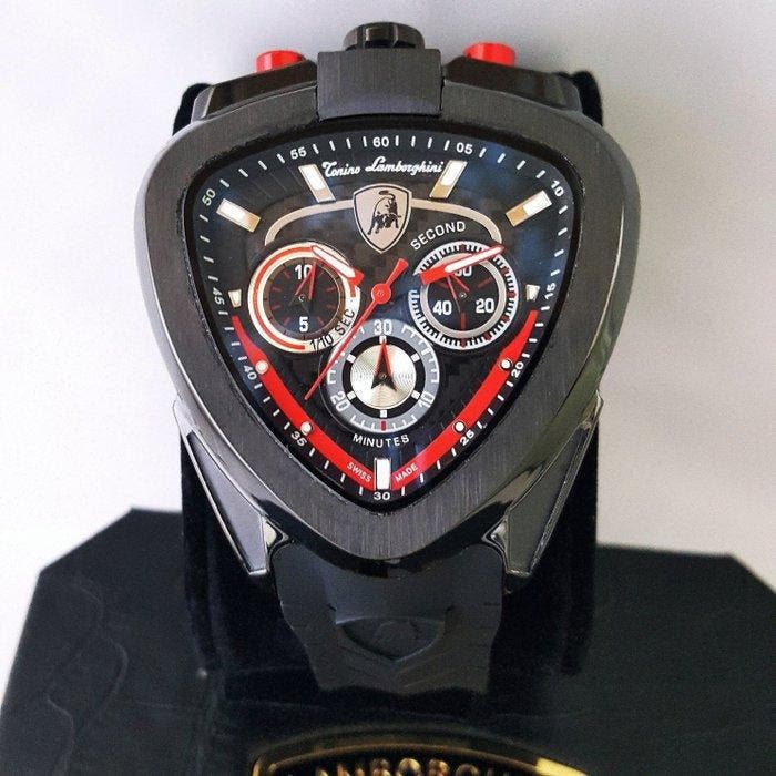 Lamborghini - Swiss Made - Mechanical Sweeping - Rare -, Handtassen en Accessoires, Horloges | Heren