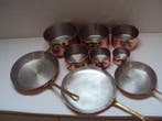 Magnifique lot 2 poêles a frire 6 casseroles et 1 poêle à, Antiek en Kunst