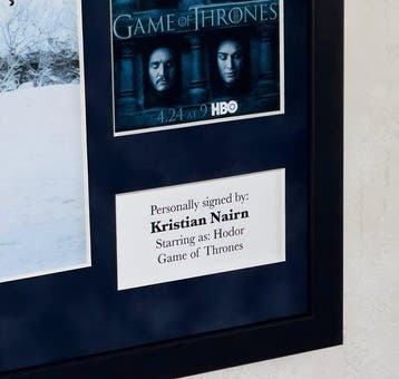 Game of Thrones - Kristian Nairn (Hodor) Premium Framed,