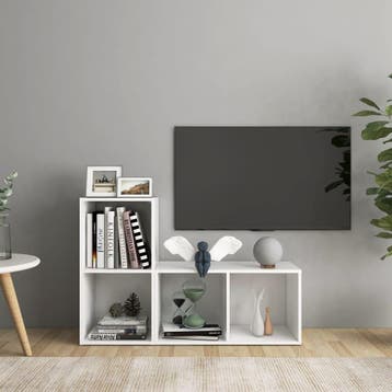 vidaXL Tv-meubelen 2 st 72x35x36,5 cm bewerkt hout wit, Verzenden