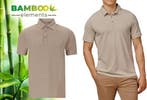 2dekans | Bamboo Elements - Polo Shirt Heren - Dark Sand, Kleding | Heren, Ophalen of Verzenden, Nieuw