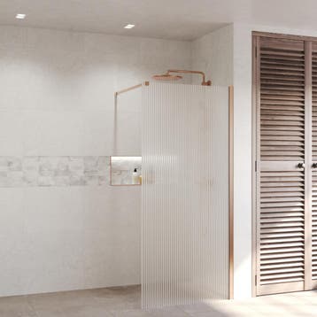 Aanbieding: Inloopdouche Ribbel BWS Portos Geborsteld Brons, Doe-het-zelf en Bouw, Ophalen of Verzenden, Nieuw, Douche