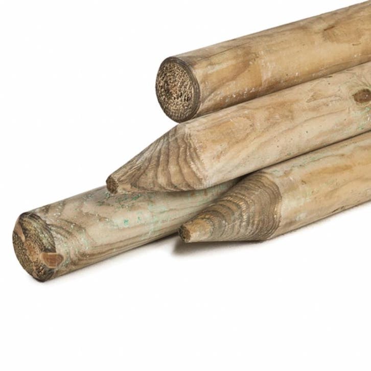 Piquet de bois pointu fraisé, hauteur 200 cm diamètre 8 cm -, Animaux & Accessoires, Box & Pâturages