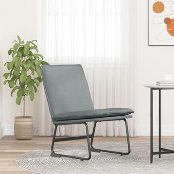 vidaXL Loungestoel 52x75x76 cm stof lichtgrijs, Huis en Inrichting, Verzenden, Nieuw