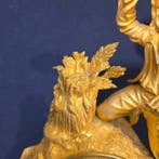 Figurale pendule Renaissance - Verguld brons - 1800-1850 -