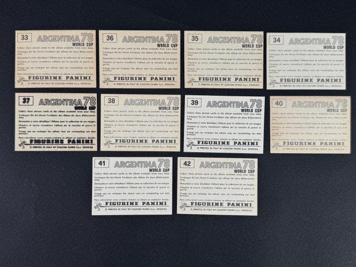 1978 Panini Argentina 78 World Cup, - City & Stadium, Verzamelen, Stickers