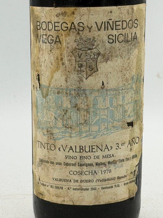 1978 Vega Sicilia, Tinto Valbuena 3 Año - Ribera del Duero, Collections, Vins