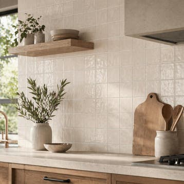 Wandtegel Equipe Handvorm Ritmo Skin Lichtroze Glans 10x10, Ophalen of Verzenden, Wandtegels