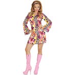 Hippie 60S Jurk Roze Dames, Verzenden, Nieuw