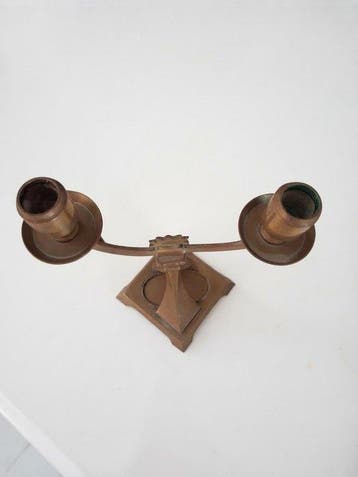 Kaarsenhouder (2) - Messing - Bronzen kandelaars