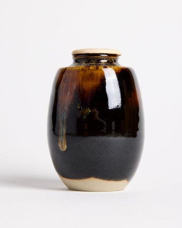 Chaire (Tea powder pot) - Céramique - Oketani Teiichi II -, Antiquités & Art