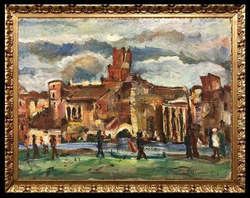 Tosca Tillony (1902-?) - Roma: Rovine del Campidoglio