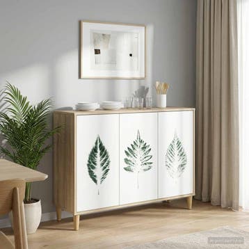 vidaXL Dressoir HANAU Sonoma 102 x 33 x 75 cm Bewerkt hout, Verzenden, Nieuw